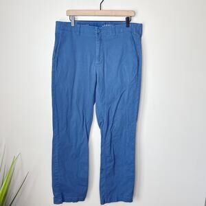 ROWM Men's Blue Chino Stretch Pants Size 36x34 Casual Comfort‎